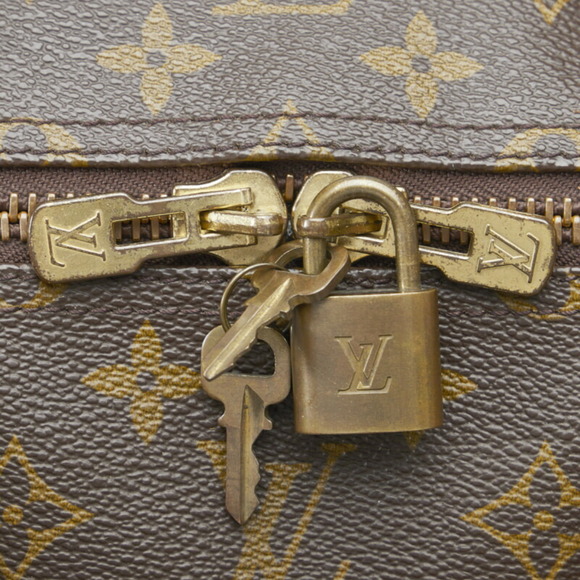 LOUIS VUITTON Monogram Keepall 55 Boston Bag M41424 Brown PVC Leather Ladies - Picture 7 of 10